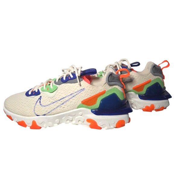 Nike React Vision Pale Ivory Hyper Crimson Mean Green Concord Womens Sneakers Si - Picture 3 of 7